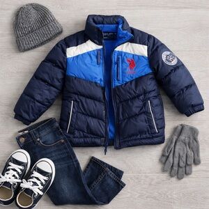 U.S. Polo Assn. Boys Puffer Jacket | Size 5/6
